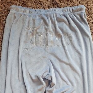 Juicy Couture Sky Blue Velour Lounge Pants Y2K